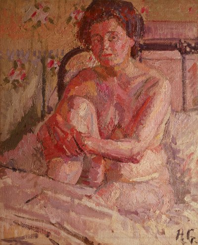 Nude on a Bed by Harold Gilman